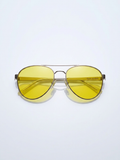 Lisbon Lellow Aviator Sunglasses
