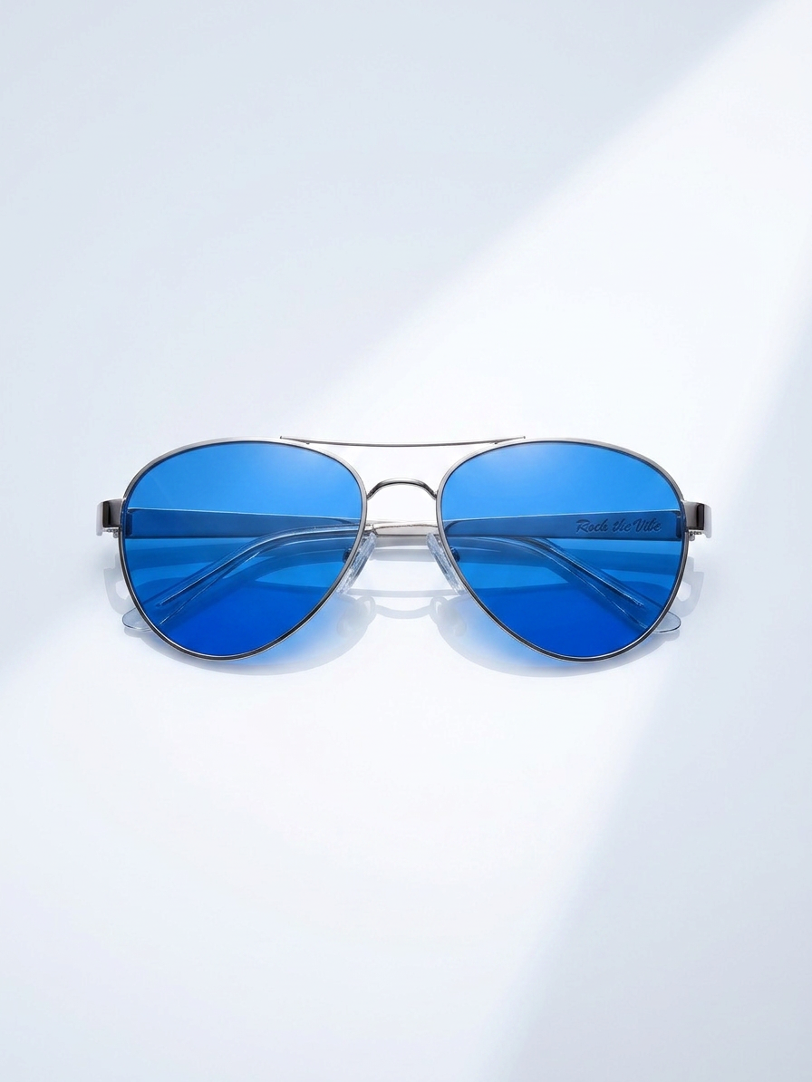 Barcelona Blue Aviator Sunglasses