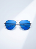 Barcelona Blue Aviator Sunglasses